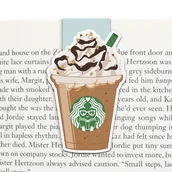 Zakładki do książek - Zakładka do książki magnetyczna, Kawa czytelniczki - miniaturka - grafika 1