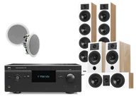 Kino domowe - Yamaha T758 V3i (czarny) + Diva 6 + 3 + 7 (dąb) + RD 260 - miniaturka - grafika 1