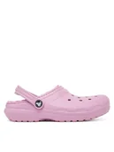 Buty dla chłopców - Crocs Klapki Classic Lined Clog 207010 Niebieski - miniaturka - grafika 1