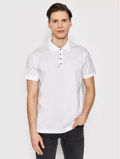 Koszulki męskie - Jagerfeld KARL Polo 745001 521200 Biały Regular Fit - grafika 1