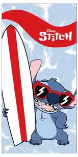 Ręcznik kąpielowy plażowy na basen szybkoschnący Stitch Stich Surfer 70x140 - Okrycia kąpielowe dla dzieci - miniaturka - grafika 1
