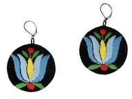 Kolczyki - KOLCZYKI FOLK - HAFT KASZUBSKI - miniaturka - grafika 1