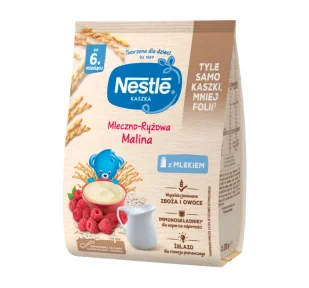 Nestle kaszka mleczno-ryżowa Malina 230g - Kaszki dla dzieci - miniaturka - grafika 1