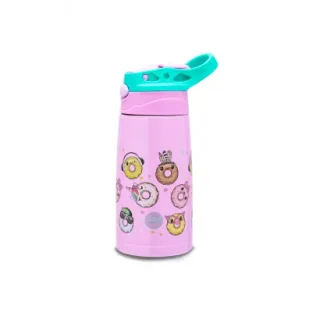 Coolpack Happy Donuts Bidon metalowy Coolpack Bono Happy Donuts 350ml - Bidony dla dzieci - miniaturka - grafika 1