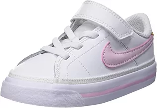 Buty dla chłopców - Nike Court Legacy sneakersy chłopięce, Biała różowa pianka sezamowa Honeydew, 23.5 EU - grafika 1