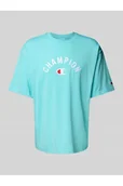 Koszulki męskie - T-shirt o kroju relaxed fit z wyhaftowanym logo - Champion - miniaturka - grafika 1