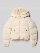 Kurtki i płaszcze dla dziewczynek - Kurtka pikowana z kapturem - miniaturka - grafika 1