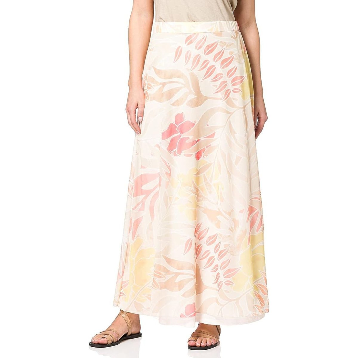 Spódnica damska Comma maxi trapezowa w kwiaty-XL