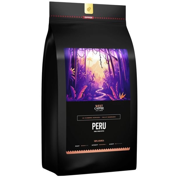 Kawa ziarnista Peru 1kg Świeżo Palona - 100% Arabica - La Cumbre Dorada