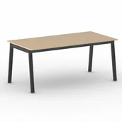 Biurka - Stół PRIMO BASIC z czarnym stelażem, 1800 x 900 x 750 mm, buk - miniaturka - grafika 1
