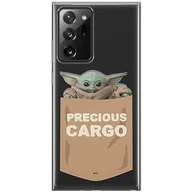 Etui i futerały do telefonów - ERT GROUP etui na telefon Samsung GALAXY NOTE 20 ULTRA, case oryginalny i oficjalnie licencjonowany przez Star Wars, wzór Baby Yoda 030, optymalnie dopasowane, plecki z TPU częściowo przeźroczyste - miniaturka - grafika 1