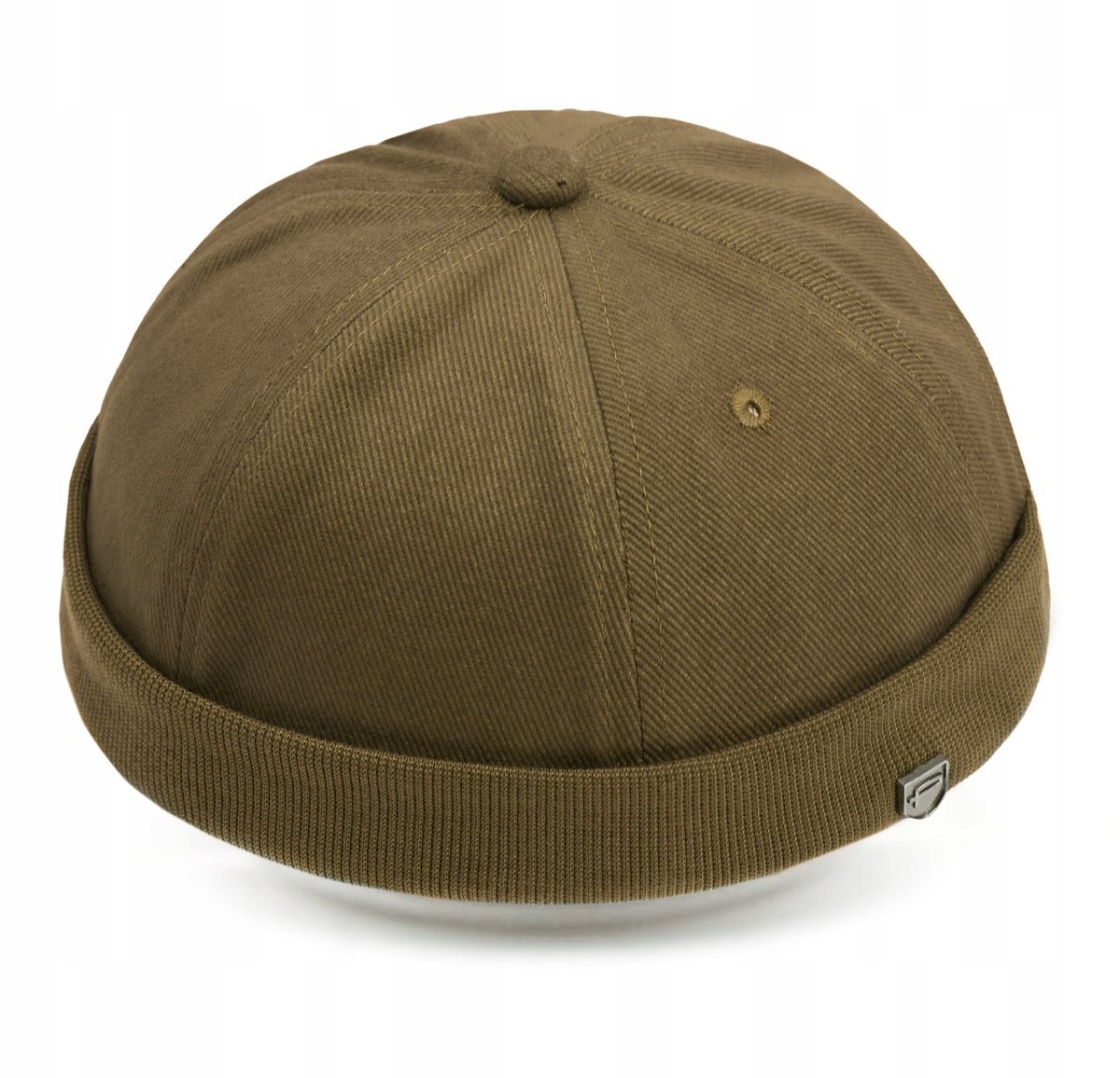 Czapka DOKERKA krótka leonka bez daszka OLIWKOWA Pako Jeans