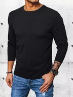 Koszulki męskie - Longsleeve męski czarny Dstreet LX0559-L/100 - miniaturka - grafika 1