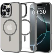 Etui i futerały do telefonów - Etui TECH-PROTECT MagEdge MagSafe do Apple iPhone 16 Pro Max Przezroczysto-tytanowy - miniaturka - grafika 1