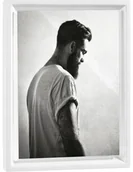 Ramki na zdjęcia - Drewniana ramka 13x18 zdjęcie na magnes duża Biała - miniaturka - grafika 1