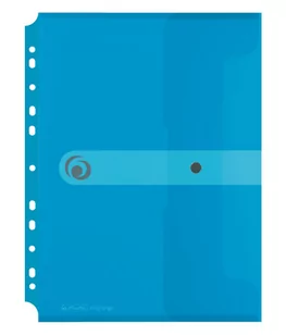 Herlitz  Teczka A4 PP na dokumenty do segregatora, transparentna Niebieska - Artykuły biurowe - miniaturka - grafika 1