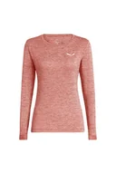 Koszulki i topy damskie - Salewa Koszulka trekkingowa damska Puez Melange Dry LS Tee Women różowa 36_S - miniaturka - grafika 1