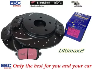 Tylne klocki Ultimax2 + NAWIERCANE NACINANE tarcze hamulcowe 305mm EBC seria GD Volkswagen Routan - Tarcze hamulcowe - miniaturka - grafika 1