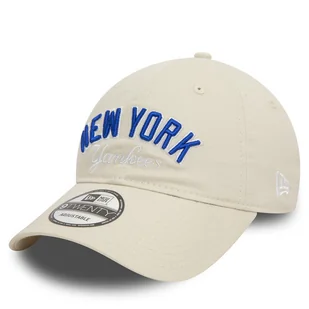 Czapka z daszkiem New Era Mlb Wordmark 920 Nyy 60503495 Beżowy - Czapki damskie - miniaturka - grafika 1