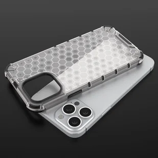 Honeycomb etui pancerny pokrowiec z żelową ramką iPhone 13 Pro Max zielony - Etui i futerały do telefonów - miniaturka - grafika 9