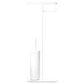 Stojaki i wieszaki na papier toaletowy - Brabantia Brabantia MindSet stojak ze szczotką do wc biały 303067 - miniaturka - grafika 1
