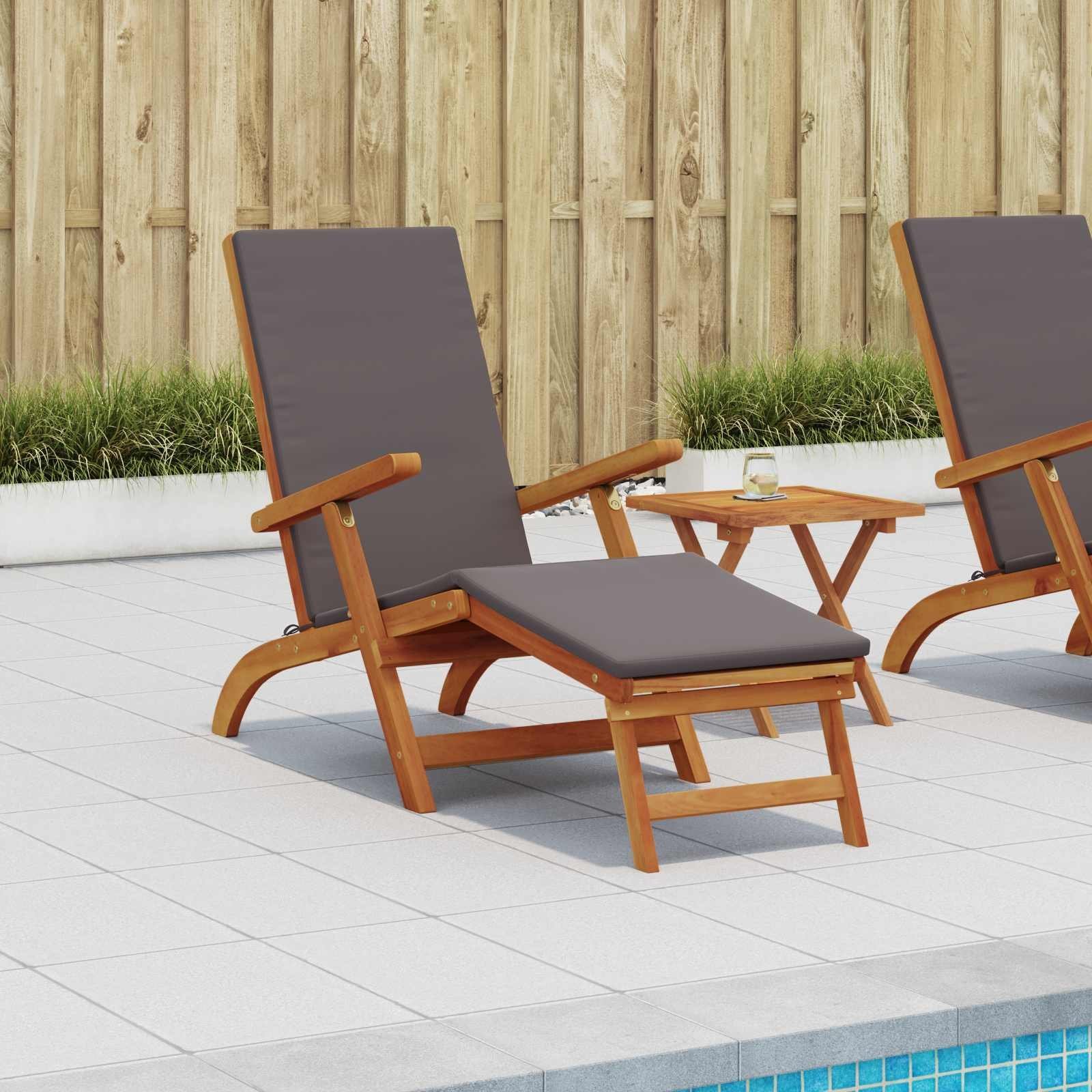 vidaXL Leżak z funkcją pochylania i składania 55 x 146 x 91 cm 42025002