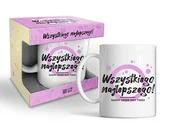 Kubki - Kubek Happy day pink urodzinowy w pudełku - Wszystkiego najlepszego - miniaturka - grafika 1