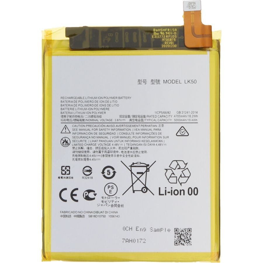 Bateria LK50 5000 mAh + klej do baterii do Motorola Moto G60S OEM