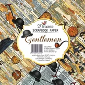 Scrapbooking - Papier Do Scrapbookingu Dżentelmeni Zestaw 18 Arkuszy - miniaturka - grafika 1