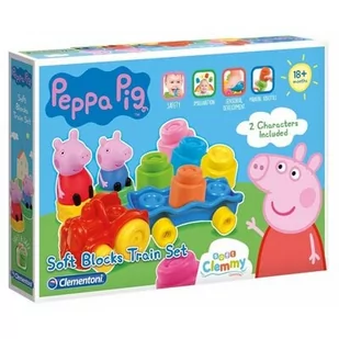 Clementoni pociąg z klockami Clemmy baby Peppa Pig - Klocki - miniaturka - grafika 1