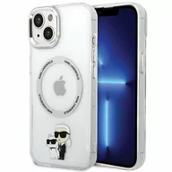 Etui i futerały do telefonów - Etui KARL LAGERFELD Karl&amp;Choupette MagSafe do Apple iPhone 13 Przezroczysty - miniaturka - grafika 1