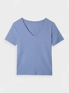 Damski t-shirt basic 4F 4FWAW24TTSHF1649 - granatowy - Koszulki sportowe damskie - miniaturka - grafika 1