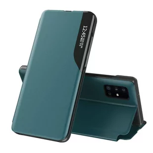 Eco Leather View Case elegancki futerał etui z klapką i funkcją podstawki Samsung Galaxy S20 Ultra zielony - Etui i futerały do telefonów - miniaturka - grafika 1