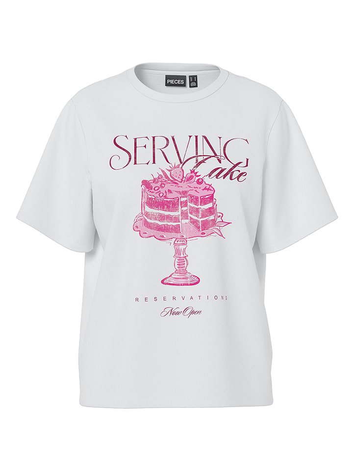 Pieces Koszulka w kolorze białym