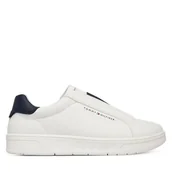 Buty dla chłopców - Sneakersy Tommy Hilfiger Low Cut Sneaker T3X9-34359-1355 S Biały - miniaturka - grafika 1