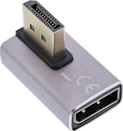 Złącza, przejściówki, adaptery - InLine® DisplayPort 1.4 Adapter, DisplayPort St/ Bu, 90° vertikal rechts, 8K UHD - miniaturka - grafika 1