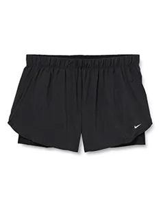 Nike Damskie szorty W Nk Flx 2 w 1 Woven Plus czarny czarny 1X - Spodenki damskie - miniaturka - grafika 1