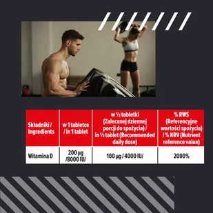 MP SPORT Vitamin D3 8000IU - 200tabs - Witamina D-3 - Witaminy i minerały dla sportowców - miniaturka - grafika 11