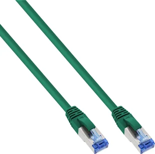InLine InLine® Patch Cable S/FTP PiMF Cat.6A halogen free 500MHz green 0.3m - Patchcordy - miniaturka - grafika 1