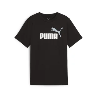 Młodzieżowa koszulka Essentials Colour z logo No.1 PUMA Black - Odzież sportowa dziecięca - miniaturka - grafika 1