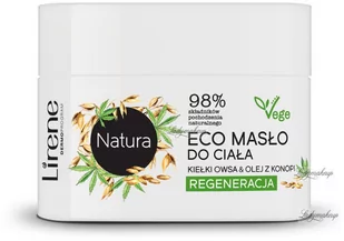 Lirene Natura - Regenerujące masło do ciała - Kiełki Owsa &amp; Olej z Konopi - 200 ml - Balsamy i kremy do ciała - miniaturka - grafika 1
