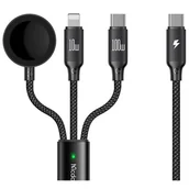 Kable USB - Kabel USB Typ-C - USB Typ-C/Lightning/Bezprzewodowe MCDODO CA-4940 1.2 m Czarny - miniaturka - grafika 1