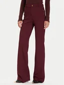 Spodnie damskie - Guess Spodnie materiałowe W5BB16 KCMU2 Czerwony Flare Fit - miniaturka - grafika 1