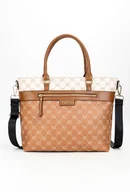 Torebki damskie - Klasyczna shopperka Nobo z monogramem - miniaturka - grafika 1