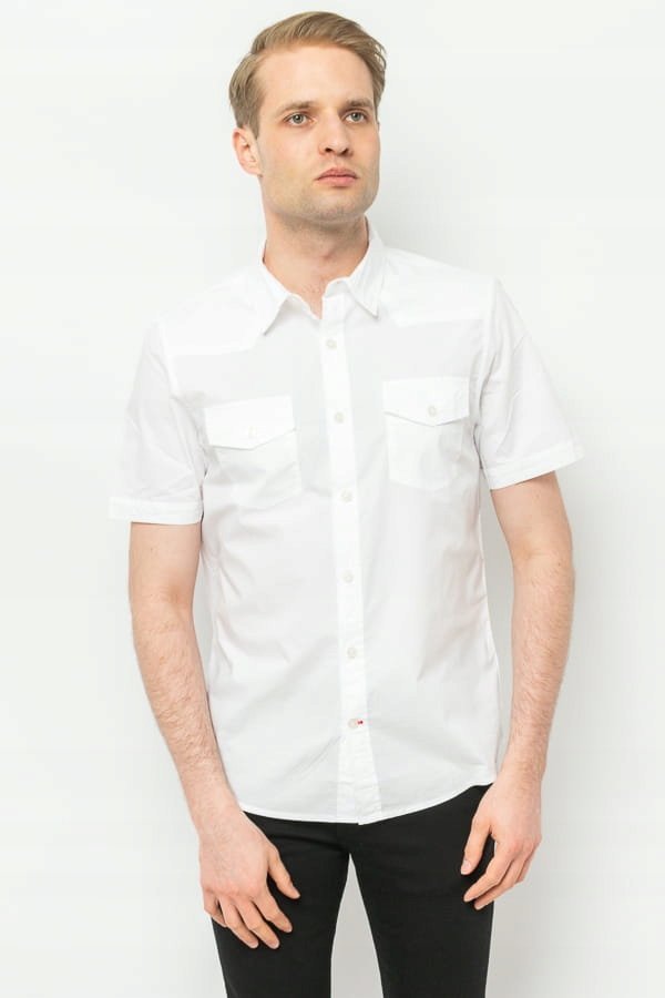 KOSZULA MĘSKA GUESS M3GH22 WBB80 BIAŁA - XXL