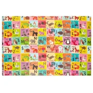 Maty piankowe - Humbi Gruba Mata Edukacyjna 2W1 z pianki XPE 120x180x1 polski alfabet kontrastowe obrazki - miniaturka - grafika 1