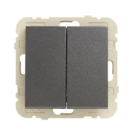 Wyłączniki światła i elektryczne - Efapel Włącznik krzyżowy LOGUS 90 Grafit - miniaturka - grafika 1