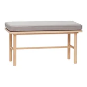 Ławki do przedpokoju - Ławka z drewna dębowego Hübsch Haze - miniaturka - grafika 1