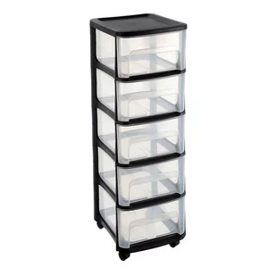 Szafka na kółkach 5szuflady duże czarne - Szafki łazienkowe Szafka na kółkach 5szuflady duże czarne - Szafki łazienkowe - miniaturka - grafika 1