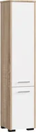 Szafki łazienkowe - 3xEliving KORALIA D2 szafka wysoka, szafka łazienkowa w kolorze dąb sonoma/biały 140x30x30 - miniaturka - grafika 1
